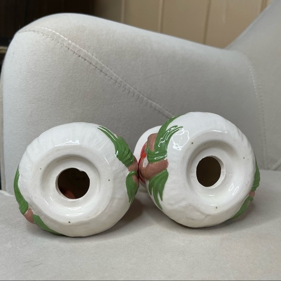 Vintage Mushroom Salt and Pepper shaker Set MCM Home Decor Retro Large - Picture 5 of 5